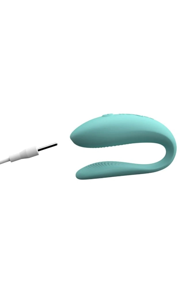 We-Vibe - Sync Lite Adjustable Dual Couples Vibrator - Aqua - Stag Shop