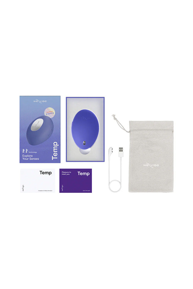 We-Vibe - Temp Heating & Cooling Lay-On Vibrator - Lavender Blue - Stag Shop
