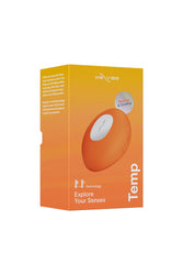 We-Vibe - Temp Heating & Cooling Lay-On Vibrator - Tangerine - Stag Shop