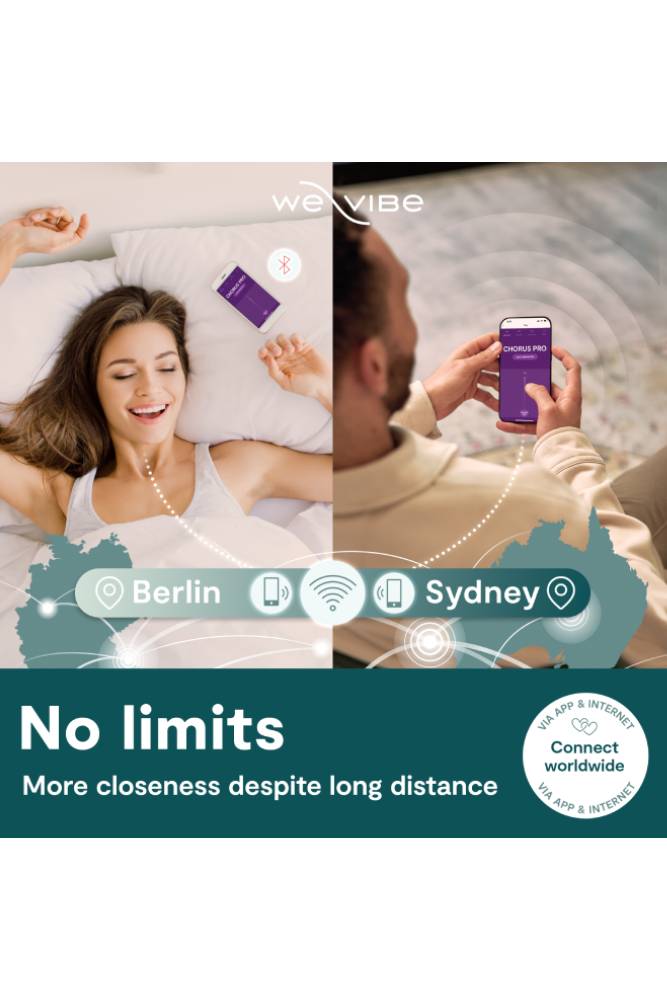 We-Vibe - Chorus Pro Advanced Dual Couples Vibrator - Purple - Stag Shop