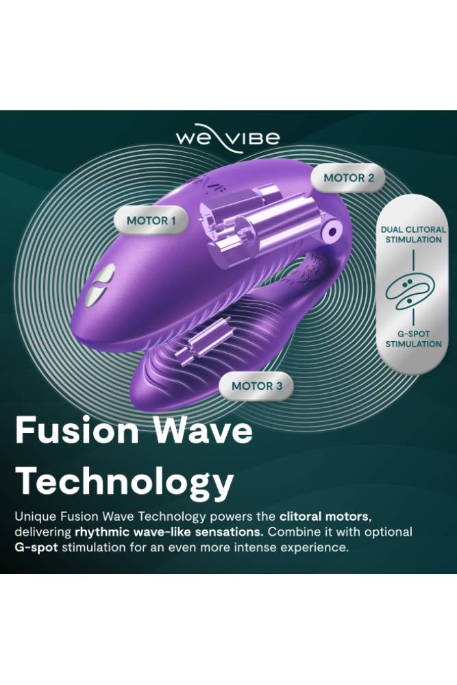 We-Vibe - Chorus Pro Advanced Dual Couples Vibrator - Purple - Stag Shop
