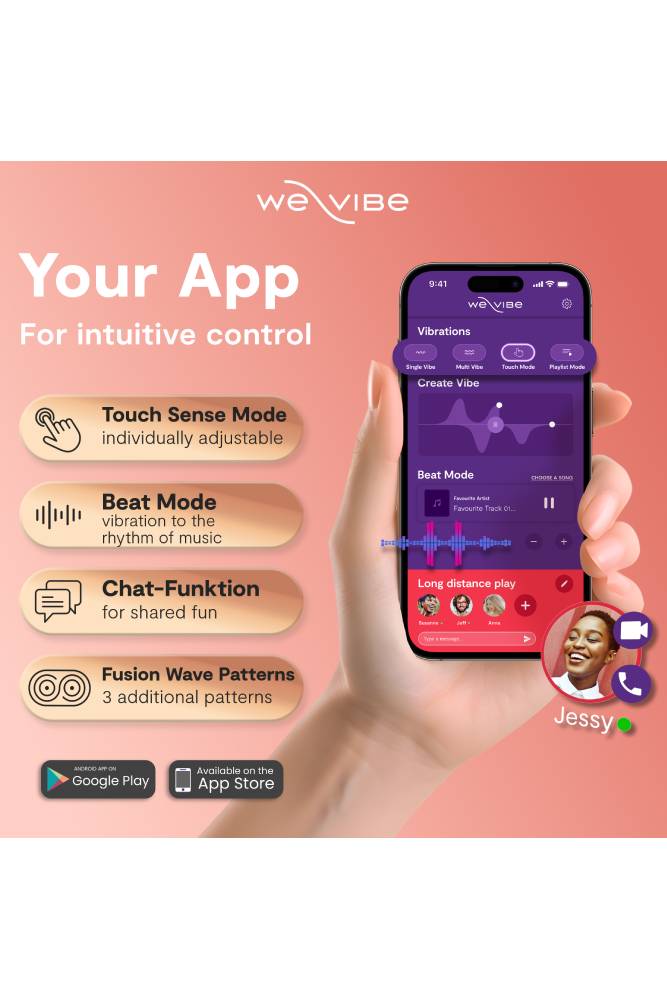 We-Vibe - Chorus Pro Advanced Dual Couples Vibrator - Pink - Stag Shop