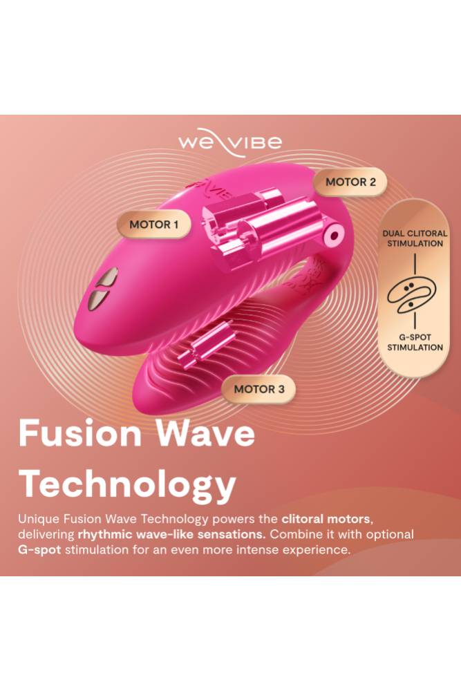 We-Vibe - Chorus Pro Advanced Dual Couples Vibrator - Pink - Stag Shop