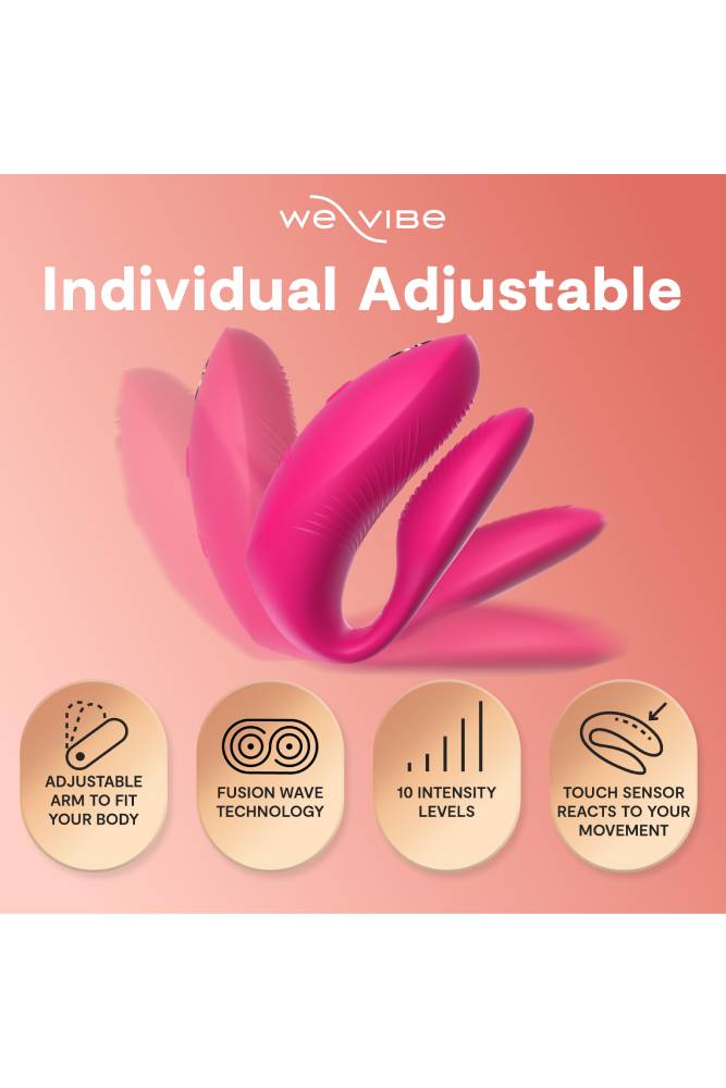 We-Vibe - Chorus Pro Advanced Dual Couples Vibrator - Pink - Stag Shop