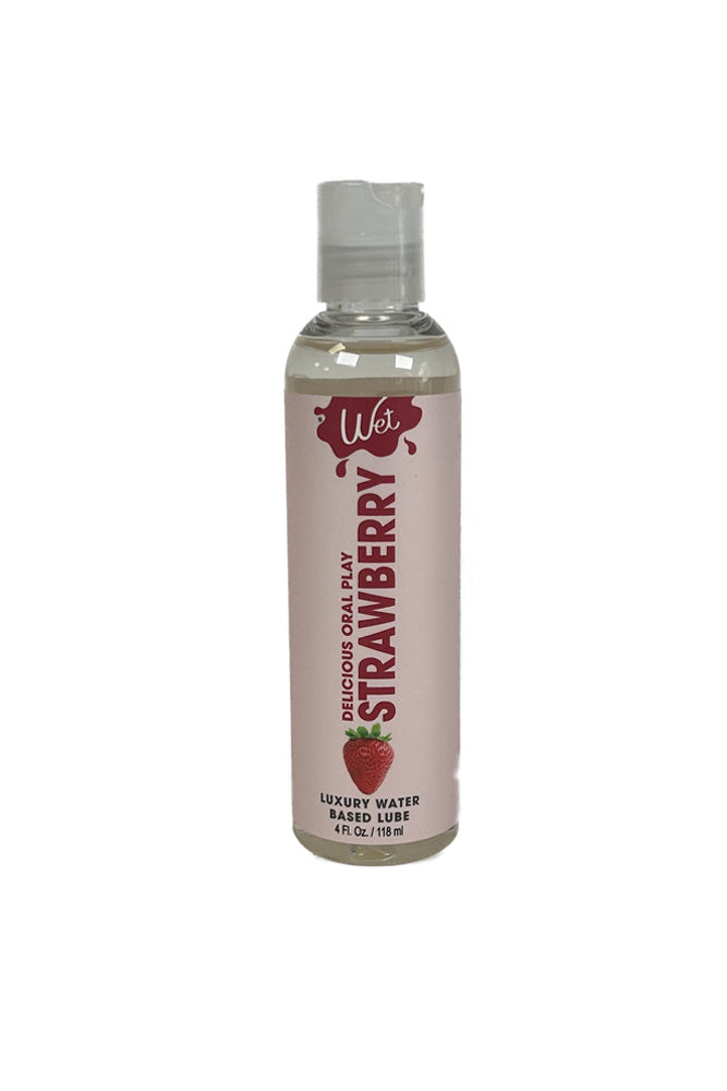 Wet - Flavored Lubricant - Strawberry - 4oz - Stag Shop