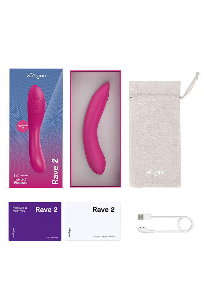 We-Vibe - Rave G 2 App Controlled G-Spot Vibrator - Pink - Stag Shop