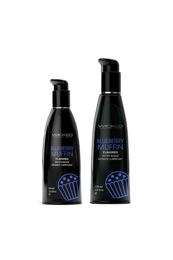 Wicked Sensual Care - Aqua Flavored Lubricant - Blueberry Muffin - Stag Shop