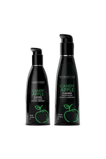Wicked Sensual Care - Aqua Flavored Lubricant - Candy Apple - Stag Shop
