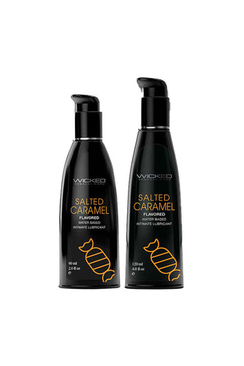 Wicked Sensual Care - Aqua Flavored Lubricant - Salted Caramel - Stag Shop
