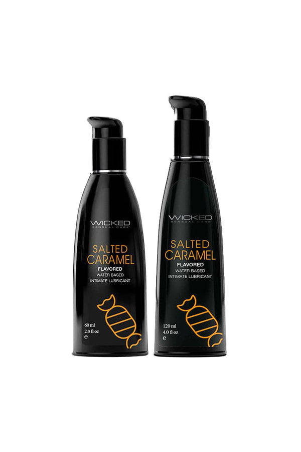 Wicked Sensual Care - Aqua Flavored Lubricant - Salted Caramel - Stag Shop
