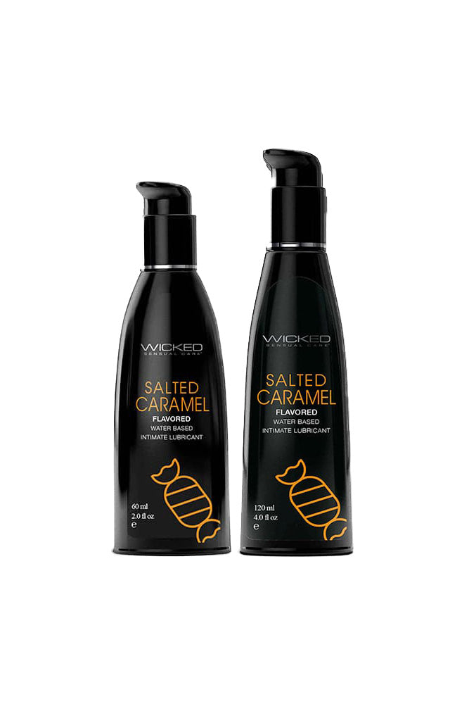 Wicked Sensual Care - Aqua Flavored Lubricant - Salted Caramel - Stag Shop
