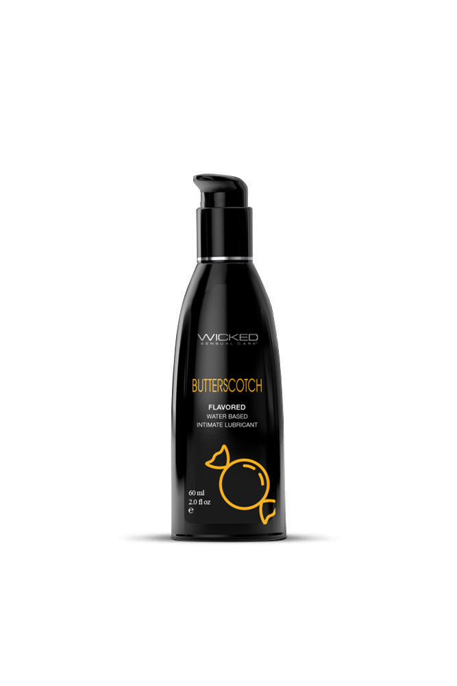 Wicked Sensual Care - Aqua Flavoured Lubricant - Butterscotch - 2oz - Stag Shop