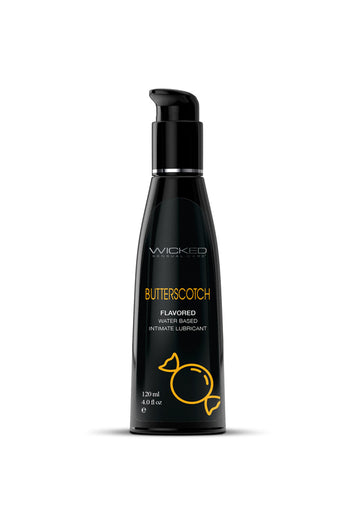 Wicked Sensual Care - Aqua Flavoured Lubricant - Butterscotch - 4oz - Stag Shop