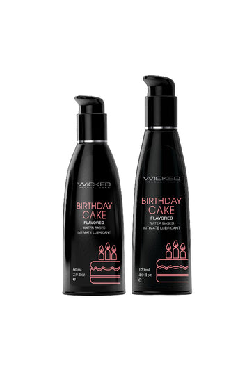 Wicked Sensual Care - Aqua Flavored Lubricant - Birthday Cake - Stag Shop