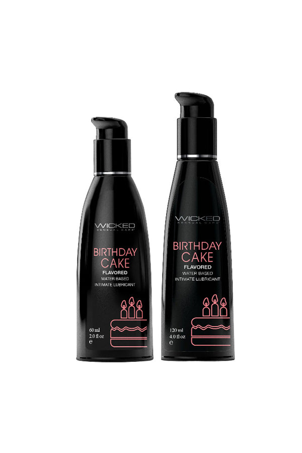 Wicked Sensual Care - Aqua Flavored Lubricant - Birthday Cake - Stag Shop