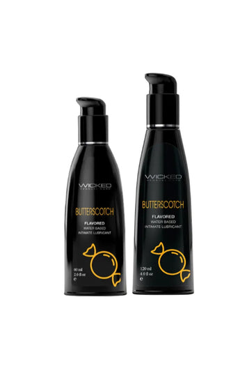 Wicked Sensual Care - Aqua Flavored Lubricant - Butterscotch - Stag Shop