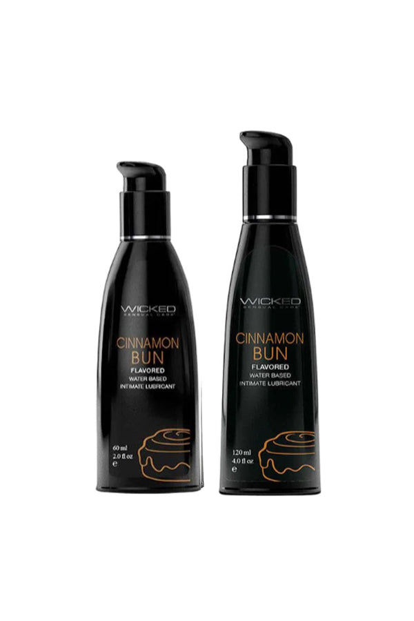 Wicked Sensual Care - Aqua Flavored Lubricant - Cinnamon Bun - Stag Shop