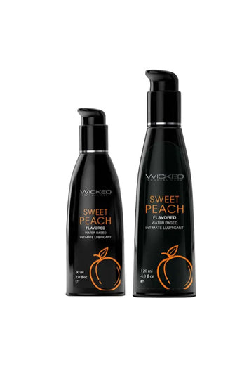 Wicked Sensual Care - Aqua Flavored Lubricant - Sweet Peach - Stag Shop
