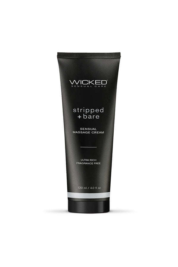 Wicked Sensual Care - Sensual Massage Cream - Stripped & Bare - Stag Shop