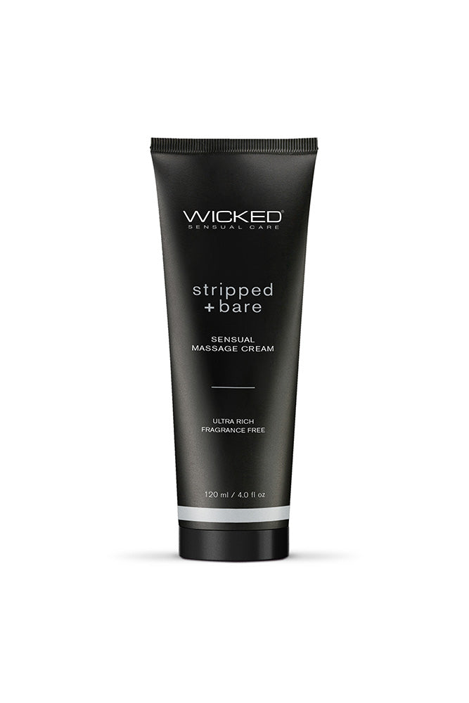 Wicked Sensual Care - Sensual Massage Cream - Stripped & Bare - Stag Shop