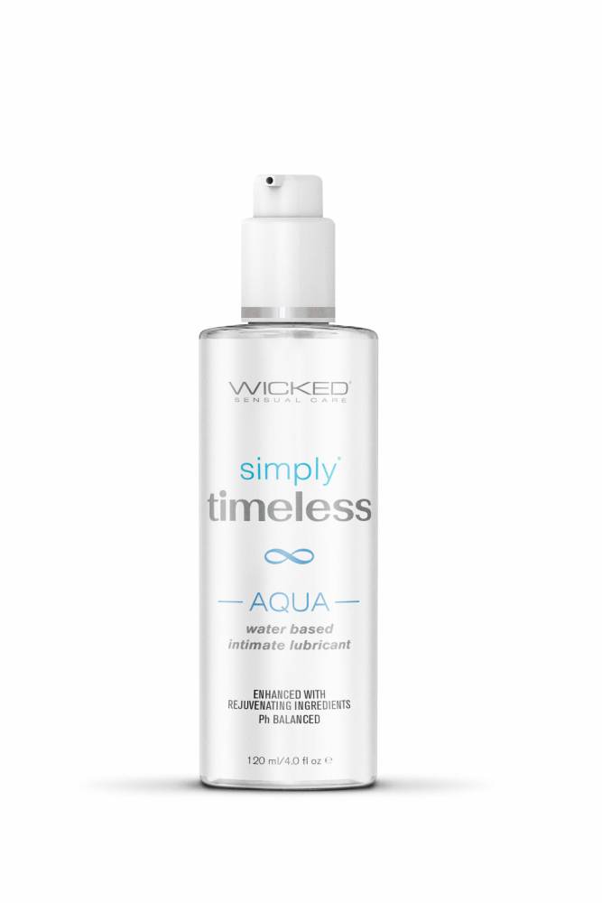 Wicked Sensual Care - Simply Timeless - Aqua Water Based Lubricant - 4oz - Stag Shop