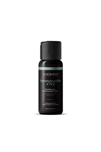 Wicked Sensual Care - Sensual Massage Oil - Honeysuckle & Ivy - 4oz - Stag Shop