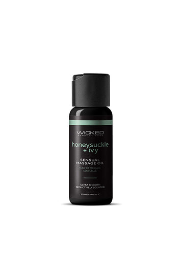 Wicked Sensual Care - Sensual Massage Oil - Honeysuckle & Ivy - 4oz - Stag Shop