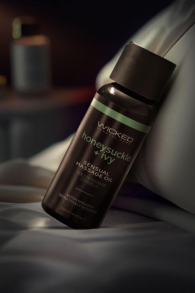 Wicked Sensual Care - Sensual Massage Oil - Honeysuckle & Ivy - 4oz - Stag Shop