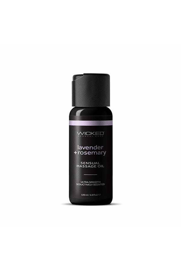 Wicked Sensual Care - Sensual Massage Oil - Lavender & Rosemary - 4oz - Stag Shop