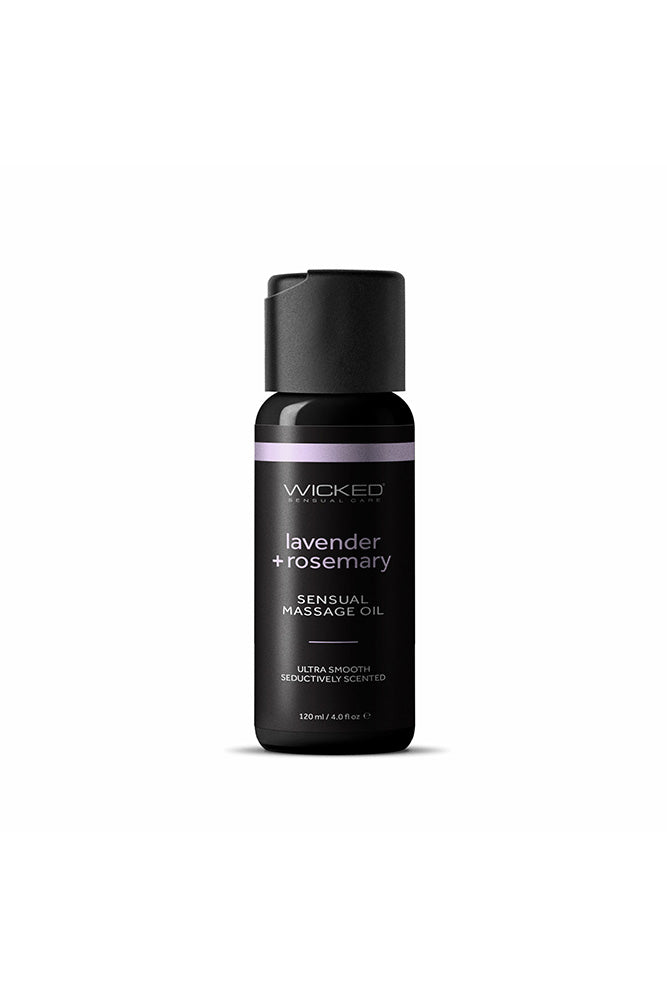 Wicked Sensual Care - Sensual Massage Oil - Lavender & Rosemary - 4oz - Stag Shop