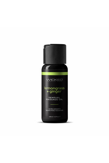 Wicked Sensual Care - Sensual Massage Oil - Lemongrass & Ginger - 4oz - Stag Shop