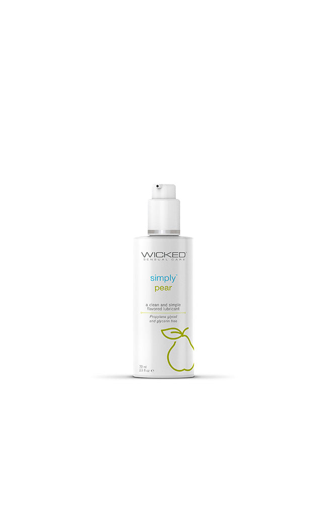 Wicked Sensual Care - Simply - Aqua Flavored Lubricant - Pear - Stag Shop