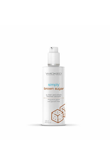 Wicked Sensual Care - Simply - Aqua Flavored Lubricant - Brown Sugar - Stag Shop