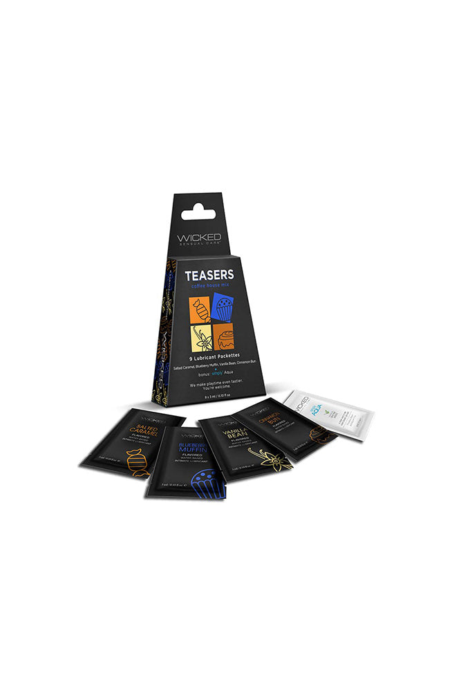 Wicked Sensual Care - Teasers Lubricant Variety Pack - Coffee House Mix - Stag Shop