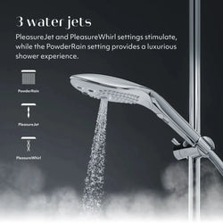 Womanizer - Wave 2-in-1 Pleasure Stimulation Shower Head - Black - Stag Shop