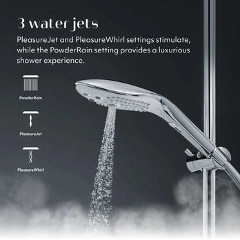 Womanizer - Wave 2-in-1 Pleasure Stimulation Shower Head - Black - Stag Shop