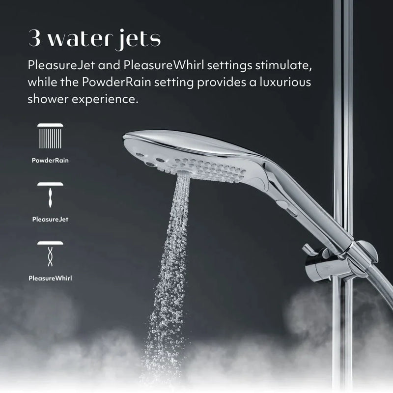 Womanizer - Wave 2-in-1 Pleasure Stimulation Shower Head - Black - Stag Shop