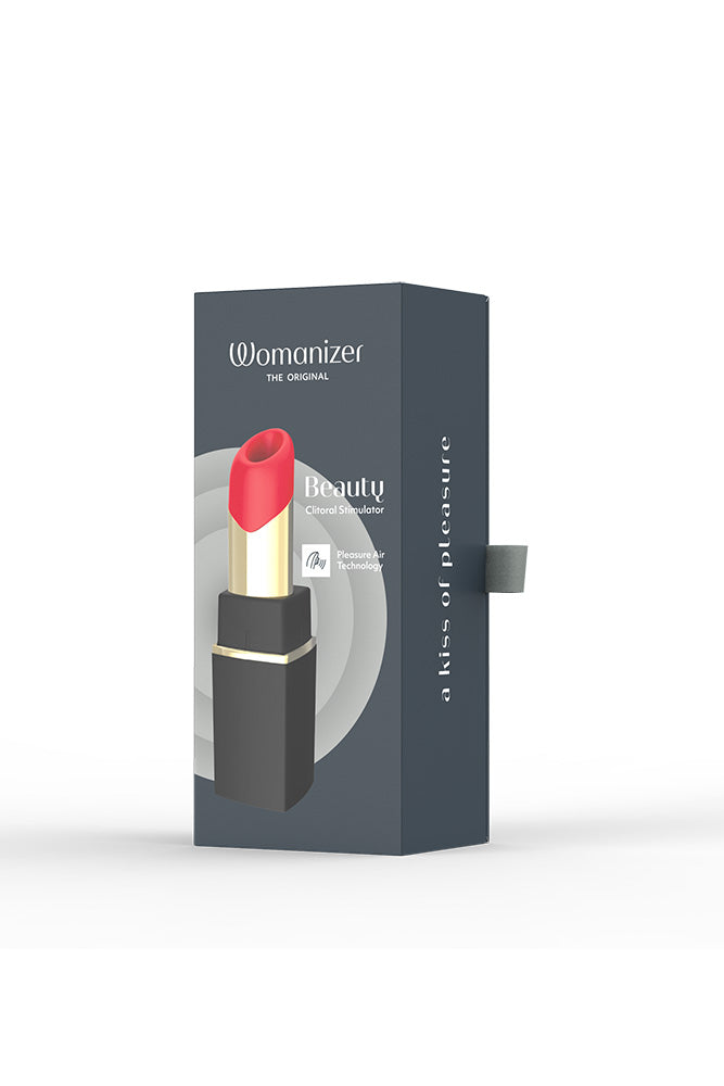 Womanizer - Beauty Air Pulse Clitoral Stimulator - Black & Red - Stag Shop