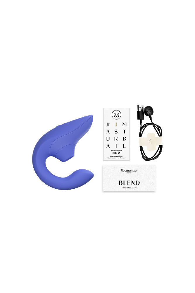 Womanizer - Blend Dual Stimulator - Blue - Stag Shop