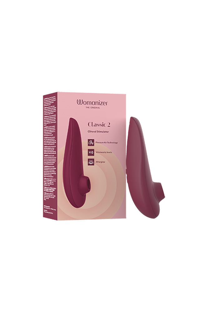 Womanizer - Classic 2 Clitoral Stimulator - Bordeaux - Stag Shop