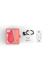 Womanizer - Liberty 2 Travel Friendly Clitoral Stimulator - Rose - Stag Shop