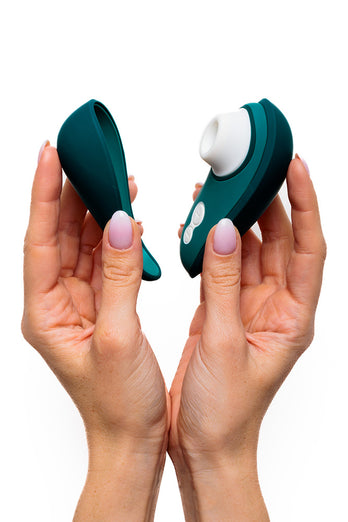 Womanizer - Liberty 2 Travel Friendly Clitoral Stimulator - Teal - Stag Shop