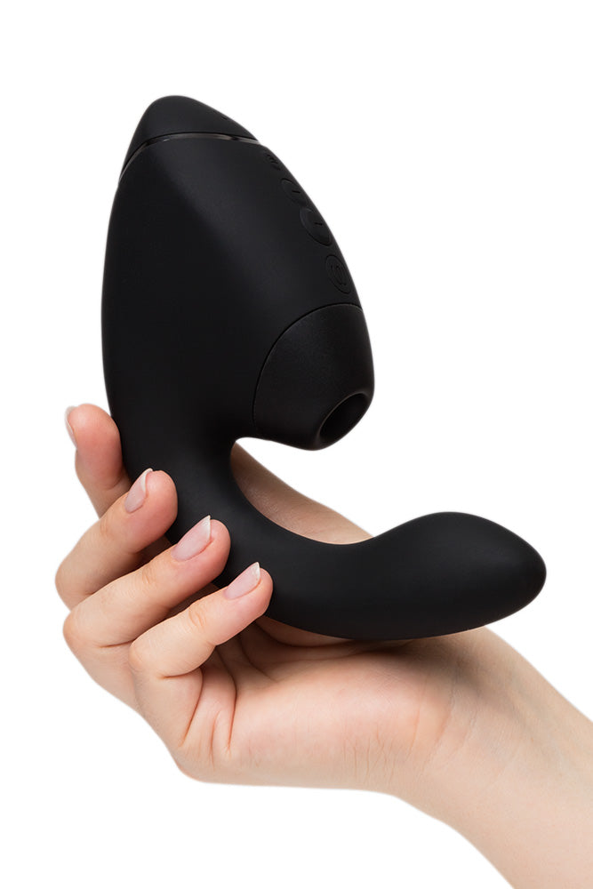 Womanizer - Next Duo Dual Stimulation Vibrator - Black - Stag Shop