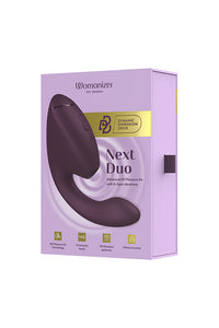 Thumbnail for Womanizer - Next Duo Dual Stimulation Vibrator - Purple - Stag Shop