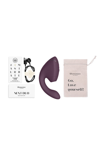Womanizer - Next Duo Dual Stimulation Vibrator - Purple - Stag Shop