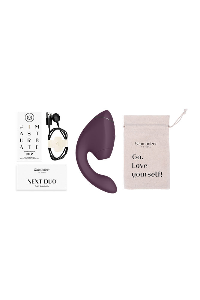 Womanizer - Next Duo Dual Stimulation Vibrator - Purple - Stag Shop