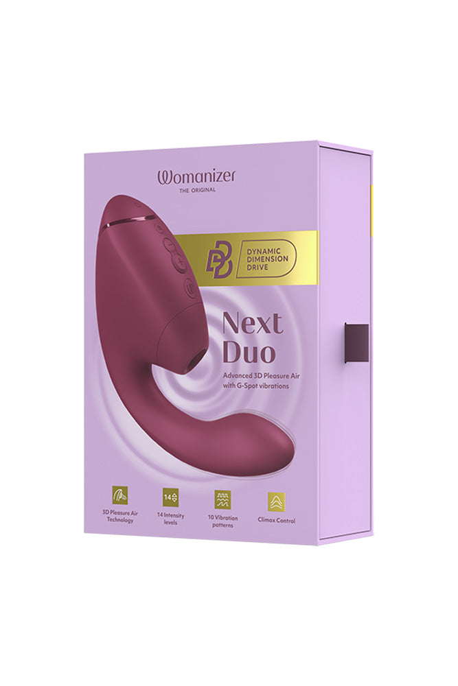 Womanizer - Next Duo Dual Stimulation Vibrator - Dusky Pink - Stag Shop