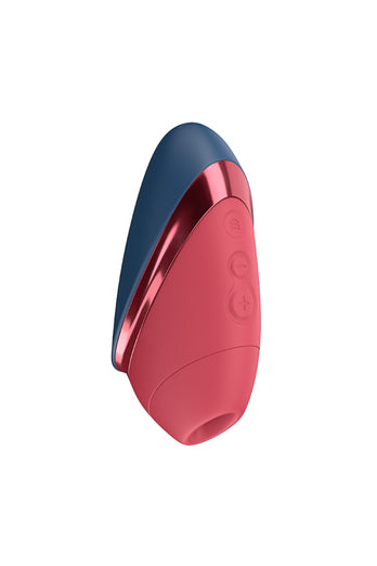 Womanizer - Next Liberty Travel Friendly Clitoral Stimulator - Red/Blue - Stag Shop