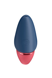Womanizer - Next Liberty Travel Friendly Clitoral Stimulator - Red/Blue - Stag Shop