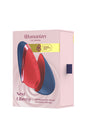 Womanizer - Next Liberty Travel Friendly Clitoral Stimulator - Red/Blue - Stag Shop